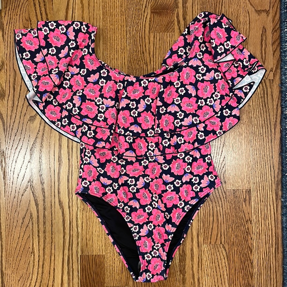 Flower print one piece swimsuit- infamous swim